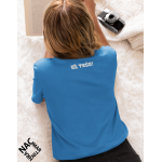 Women's T-shirt - I'm already running blue size XL