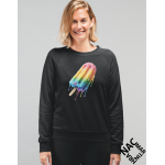 Unisex mikina - Už teču černá vel. S