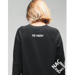 Unisex mikina - Už teču černá vel. S