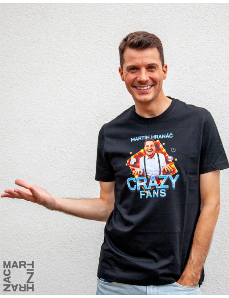 Pánské tričko - Crazy Fans černé vel. L