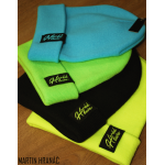 Pletená čepice - Horká hlava fluorenscenční růžová