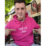 Unisex růžová mikina - Nech mě v klidu vykrvácet vel. XL
