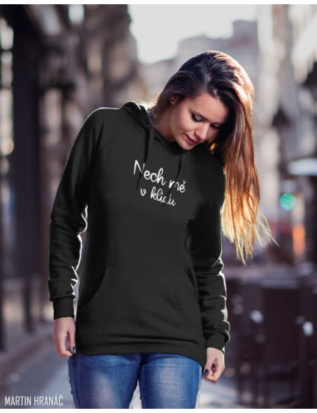 Unisex Černá Mikina nech mě v klidu XL
