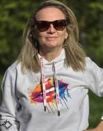 Bílá unisex mikina - Polib mi! vel. L